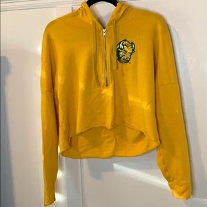 North Dakota State Pink Cropped Hoodie